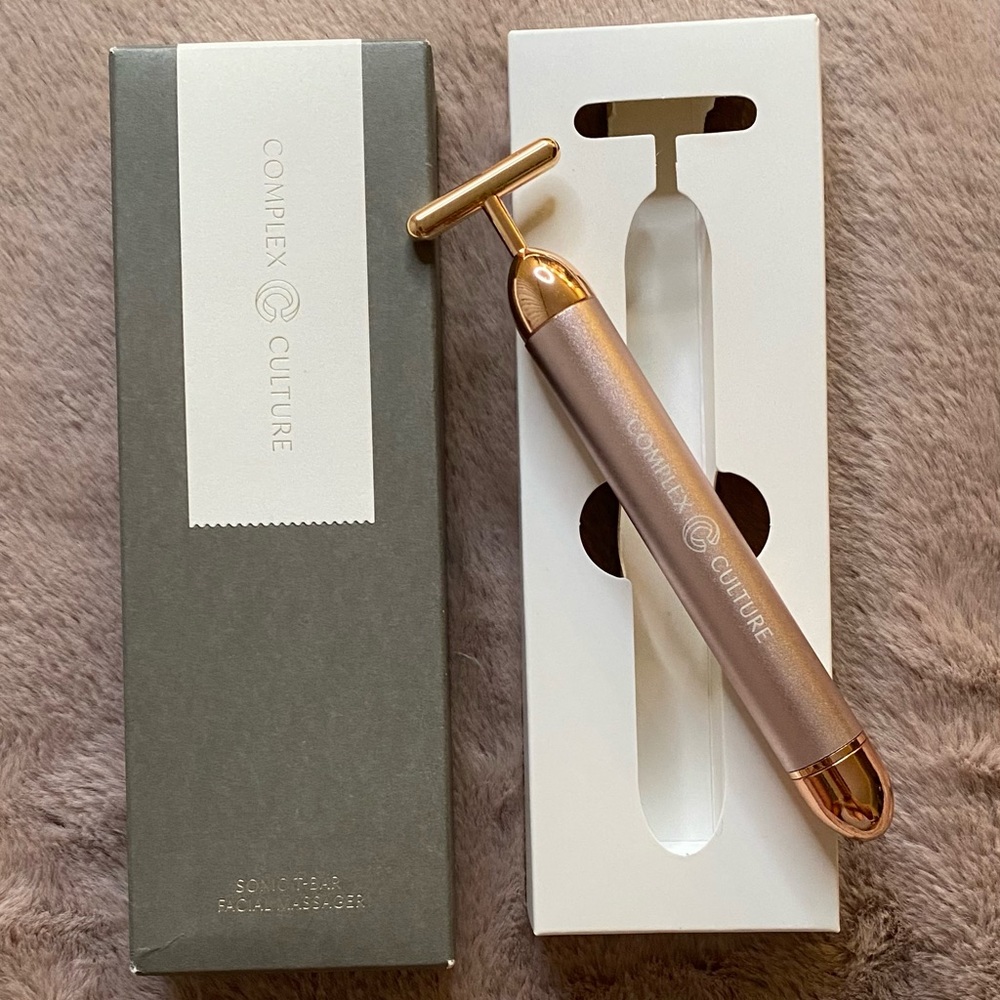 Complex Culture Sonic T-Bar Facial Massager *Brand New in Box*